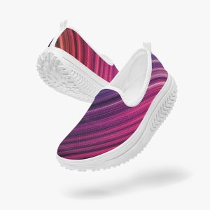 Women’s Slip-On Canvas Shoes, Slip Resistant Shoes, Women’s Casual Shoes, Flyweave Slip-Ons, Breathable Women’s Shoes, EVA Insole Shoes
