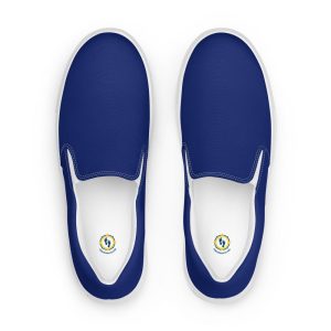 Men’s Deep Blue slip-on canvas shoes, Men’s Blue Boat Shoes, Deck Shoes, Casual Shoes, Blue top-siders