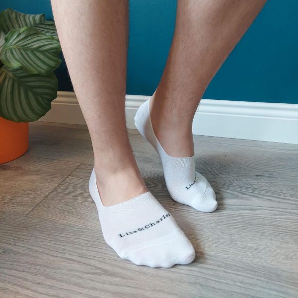 No Show Pure Bamboo Set of 3 Socks, Plain Invisible Men’s Everyday Personalized Socks