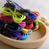 Pair of Round or Flat Reflective Sneaker Shoelaces – 27 36 45 54 63 72 Inch Length shoe lace strings