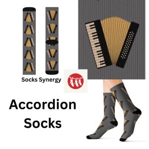 TOP SELLER Accordion Socks personalized gift music musician band concert fun cool trendy gift present holiday women’s men’s custom pattern