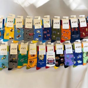 Bamboo socks London Souvenirs Socks Different Design And Colours,Christmas Gifts, Unisex,for Men&Women Soft and Comfortable.3Socks for 13.99