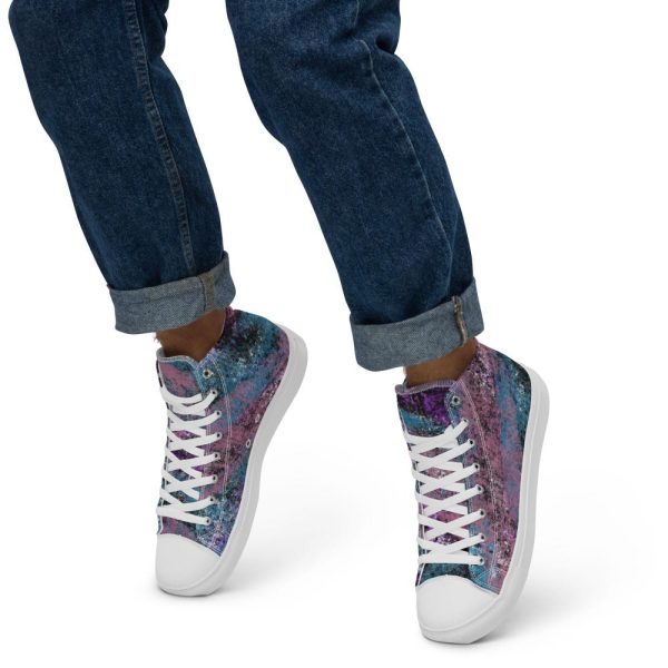 High Top Canvas Shoes ( “Abstract Awesome” Design), women’s shoes, men’s shoes, trendy high top shoes