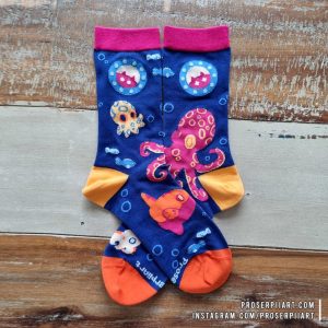 Octopus Submarine Socks ,, unisex ocean socks ,, men’s & women’s socks ,, sun fish