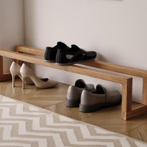 Wooden Shoe Rack Organizer – Multi-Tiered Shoe Rack for Entryway, Closet, or Hallway, Space-Saving Shoe Rack for Neat Shoe Storage