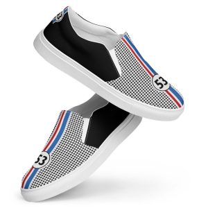 AC-Carvers Men’s Black Slip-On Canvas Shoes – Herbies Comfort, Classic Casual Wear, Versatile & Stylish Footwear