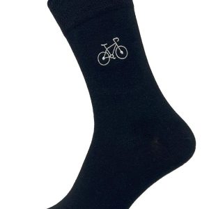 Bike embroidered Men’s and Women’s socks. X15 sock colour options to choose. Made to order in the UK.