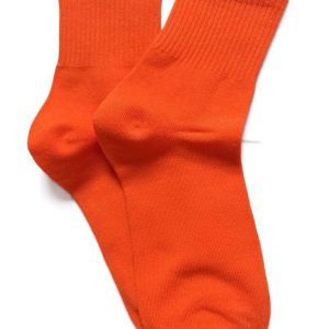 Orange Cotton socks, 2, 5, 10 or 20 Pairs bulk, Men’s Women’s Eco socks