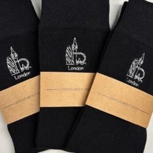 London Skyline embroidered Men’s and Women’s socks. X15 sock colour options to choose. Made to order in the UK.