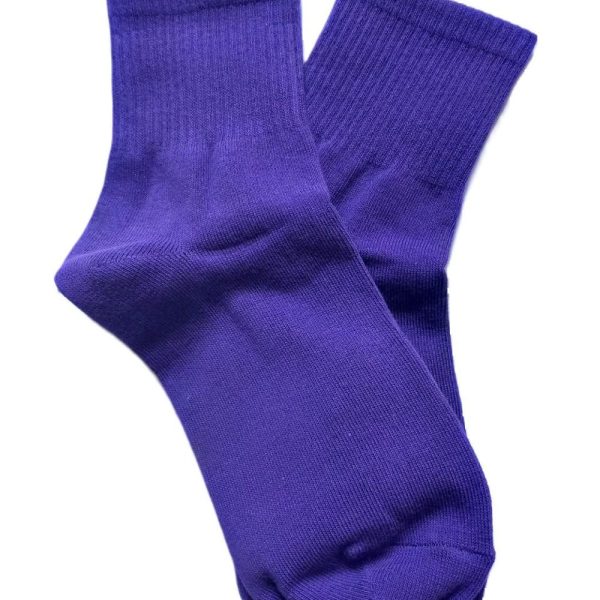 Purple Cotton socks, 2, 5, 10 or 20 Pairs bulk, Men’s Women’s Eco socks