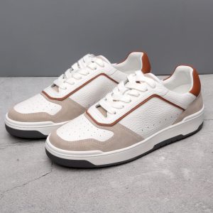 Handmade genuine leather casual shoes men’s shoes cowhide perforated breathable flat men’s shoes new style driving travel shoes men