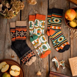 Hutsuliia Socks 3-Pack| Colorful socks mens womens | Gift for him & her