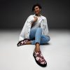 Men’s Slip-On Canvas Shoes with Electric Blue Burst Design