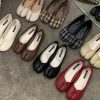 Flat shoes, square toe shoes, low heels, Mary Jane, women’s shoes, casual shoes, women’s shoes