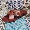 Handmade African Men’s Sandals/Genuine Leather Beaded Flip-Flops/Comfortable Summer Sandals for Men/African Shoes/Unique Gift for Him