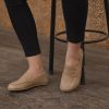 Cream Color Buckled Ballerinas – Elegant Women’s Shoes – Mary Jane Ballerinas