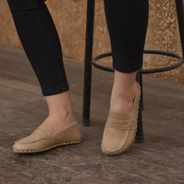 Barefoot Shoes Women – Earthing Grounded Wide Shoe –  – Barefoot Shoe Leather – Grounding Shoes Women – All Leather Shoes, Smoky Vision