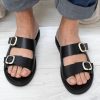 Minimalist men’s sandals | Black leather sandals | Summer Vacation Men’s shoes | Handmade Men’s Sandals | Black Leather Men Slides