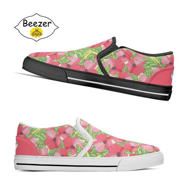 Women’s Slip-on Canvas Shoes, Casual Comfortable Shoes, Ladies Fasion Sneakers, Fashionable, Artistic, Colorful Designs, Slip On Loafers