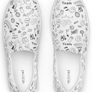 Slip On Canvas Women Shoes, Comfortable Casual Sneakers, Everyday Walking Style, Ladies Breathable Shoes, Padded Slip-Ons, Rubber Sole Shoes