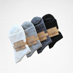 Gentle-fit men’s socks, Comfort fit socks, Relaxed fit socks, Loose top socks, Soft top socks [4 Colours available]
