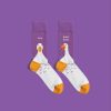 Cute Tabby Cat Design with Pom-Pom, Novelty Animal Lover Gift, Cat Socks with Balls 3D, Cat lover gift, Gift for him, Gift for her