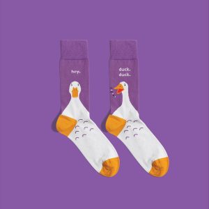 Hey Duck Socks | duck socks | animal socks | Banana Socks