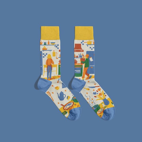 Foodie Fun Socks – Playful Food Pattern Cotton Socks | Quirky Gift for Food Lovers & Snack Enthusiasts