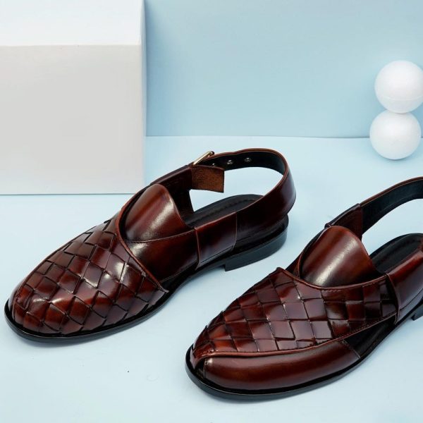 Handmade Men’s Brown Leather Peshawari Chappal – Handmade Leather Sandals , Peshawri Sandals, Leather Footwear, Gift for him, Gift for Bf
