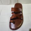 Men Leather Sandals,Whiskey colour sandals, Greek Sandals, Handmade Sandals, OdysseySandals, toe ring Sandals, LEONIDAS