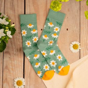 Daisies Socks| Colorful socks for men and women | Gift for him & her | Funny design |Flower socks