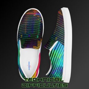 Technical Difficulties Men’s slip-on canvas shoes