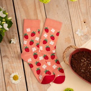 Wild Strawberries Socks | Colorful socks for men and women | Gift for him & her | Funny design |I love berries