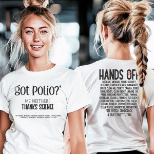 Science, got polio, Musk Protest T-Shirt, Activist Tee, Political Protest Shirt, Hands Off Rally, Democracy