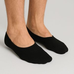 4 Pair Men’s Bamboo Invisible Socks – Non-Slip with Silicone Grip, No Show, Breathable, Seamless, Thin & Soft Loafer Socks
